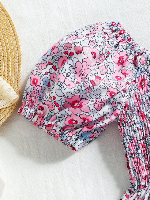 Summer Girl's Floral Dress